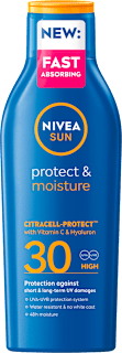 Losjon za zaščito pred soncem Protect & Moisture, ZF 30 NIVEA SUN