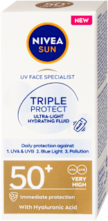 Слънцезащитен флуид за лице Protect, SPF50+  NIVEA SUN