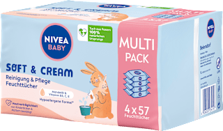 Feuchttücher Soft & Cream (4x57 St) NIVEA BABY