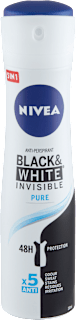 Black&White Invisible Pure - dezodorans u spreju NIVEA