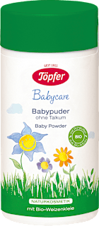 Babypuder Babycare ohne Talkum Töpfer