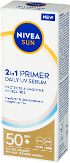 pleťové sérum 2 v 1 SPF50+ NIVEA SUN