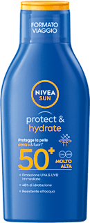 Latte solare Protect & Hydrate formato viaggio SPF50+ NIVEA SUN