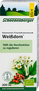naturreiner Frischpflanzentrunk Weißdorn Schoenenberger