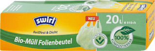 BIO kompostovateľné vrecia s uchami, 20 l Swirl