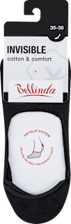 unisex ponožky Invisible, 35-38 černé Bellinda