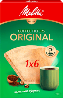 Kaffee-Filtertüten Original 1x6 naturbraun Melitta