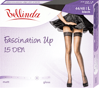 Samodržiace pančuchové nohavice Fascination Up, L 44/48, čierne Bellinda