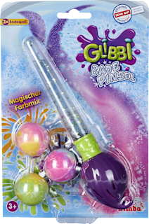 Badepinsel mit farbige Badebomben GLIBBI