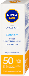 Pleťový krém na opaľovanie Sensitive OF 50 NIVEA SUN