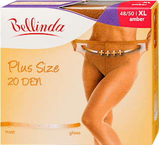 Harisnyanadrág Plus Size, 20 DEN, amber, XL Bellinda