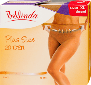 Harisnyanadrág Plus Size, 20 DEN, almond, XL Bellinda