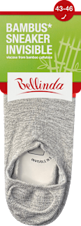 unisex ponožky Bambus Sneaker Invisible, 43-46 šedé Bellinda