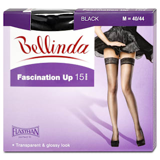 samodržící punčochy Fascination Up, M černé  Bellinda