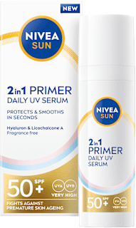 2in1 PRIMER DAILY UV serum za zaštitu kože lica od sunca, SPF50+ NIVEA SUN