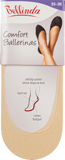 dámské balerínové ponožky Comfort, tělové, velikost 35-38 Bellinda