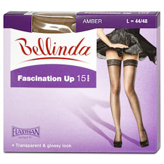 Samodržiace pančuchové nohavice Fascination Up, L 44/48, amber Bellinda