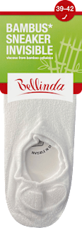 unisex ponožky Bambus Sneaker Invisible, 39-42 bílé Bellinda