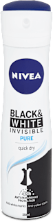 Dámsky antiperspirant v spreji Black & White Invisible Pure NIVEA