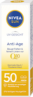 Pleťový krém na opaľovanie proti vráskam Q10 OF 50 NIVEA SUN
