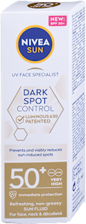 Dark Spot Control fluid za zaštitu lica od sunca, SPF 50+ NIVEA SUN