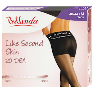 Harisnyanadrág like second skin, 20 DEN fekete M Bellinda