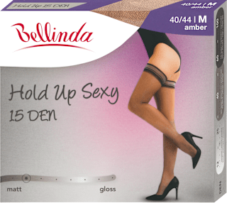 samodržící punčochy Hold Up Sexy amber, vel. 40-44 Bellinda