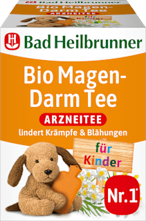 Kindertee, Bio Magen-Darm Tee (8 Beutel) Bad Heilbrunner