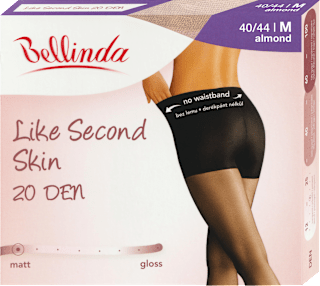 punčochové kalhoty Like Second Skin velikost 40/44, almond Bellinda