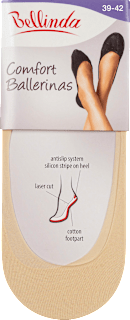 dámské balerínové ponožky Comfort, tělové, velikost 39-42 Bellinda