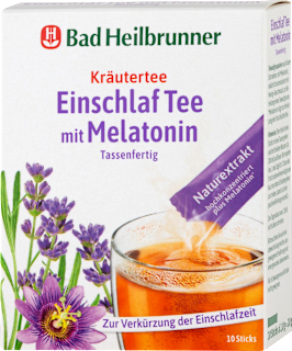 Kräutertee Einschlaf Tee mit Melatonin Bad Heilbrunner