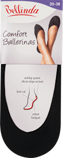 dámské balerínové ponožky Comfort, černé, velikost 35-38, 1 pár Bellinda