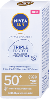TRIPLE PROTECT fluid za zaštitu lica od sunca, SPF 50+ NIVEA SUN