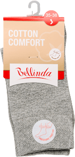 Női zokni, cotton comfort, szürke 35-38 Bellinda