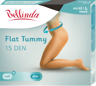 punčochové kalhoty FLAT TUMMY černé vel. L Bellinda