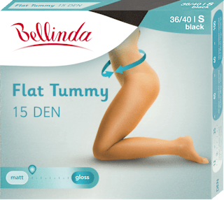 punčochové kalhoty FLAT TUMMY černé vel. S Bellinda