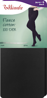 punčochové kalhoty Fleece cotton černé vel. S Bellinda