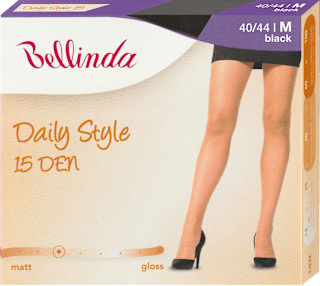 punčochové kalhoty Daily Style, černé, velikost M Bellinda