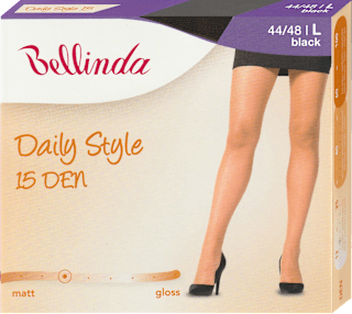 punčochové kalhoty Daily Style, černé, velikost L Bellinda