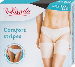 Zaščitni trakovi proti drgnjenju kože Comfort Stripes, velikost L/XL, črni (1 par) Bellinda