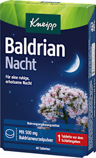 Tablety Valeriána pre pokojný a nerušený spánok Kneipp