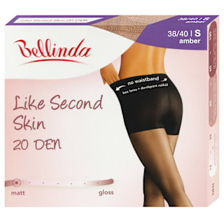 Harisnyanadrág like second skin, 20 DEN amber S Bellinda