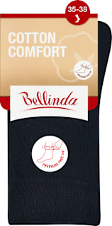 Női zokni, cotton comfort, fekete 35-38 Bellinda