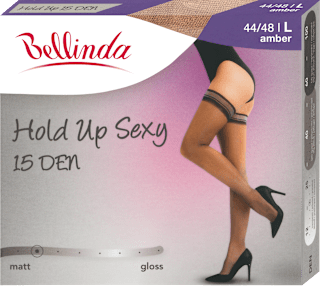 samodržící punčochy Hold Up Sexy amber, vel. 44-48 Bellinda
