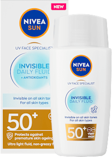 Fluid za zaščito obraza pred soncem, ZF 50+ NIVEA SUN