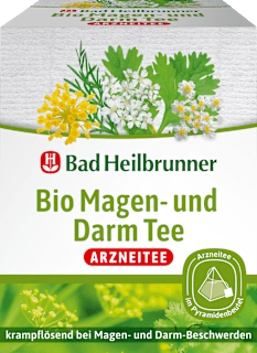 Arzneitee, Bio Magen- & Darm Tee (12 Beutel) Bad Heilbrunner