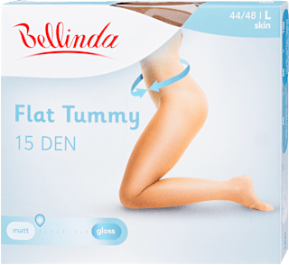 Harisnya, flat tummy, 15DEN, test L Bellinda