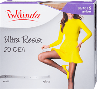 Harisnya, ultra resist, 20DEN, amber, S Bellinda