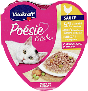 Mokra karma dla kota Poésie Création, kurczak z warzywami Vitakraft