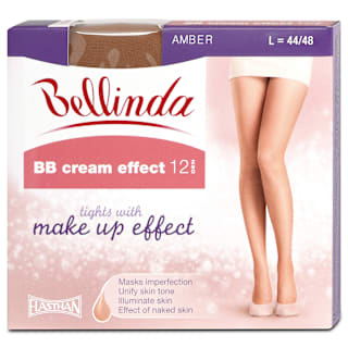 Pančuchové nohavice BB cream effect, L 44/48, amber Bellinda